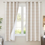 Lajode Linen Blackout Curtains for Bedroom by Lajode