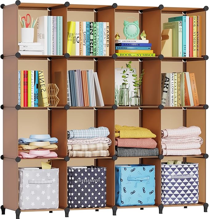 HOMIDEC Cube Storage Organizer 16-Cube Storage Shelf, Closet Organizer by DecorateYourHome