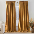 NICETOWN Warm Velvet Curtains 84 inch Long - Image 2