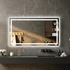 LED Bathroom Mirror 50 x 28 inch, Lighted Bathroom Vanity Mirror - Image 3