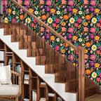 BOKEBEVE Watercolor Floral Wallpaper Peel and Stick Colorful Contact Paper - Image 5