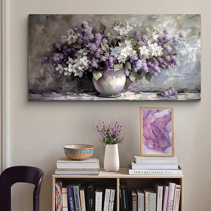 SERIMINO Large Wall Art for Living Room, Still Life Flowers Canvas Prints - Image 6