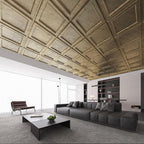 WOWSTAR 12-Pack 24"x24" Drop Ceiling Tiles, Waterproof Glue up Ceiling Panels - Image 3