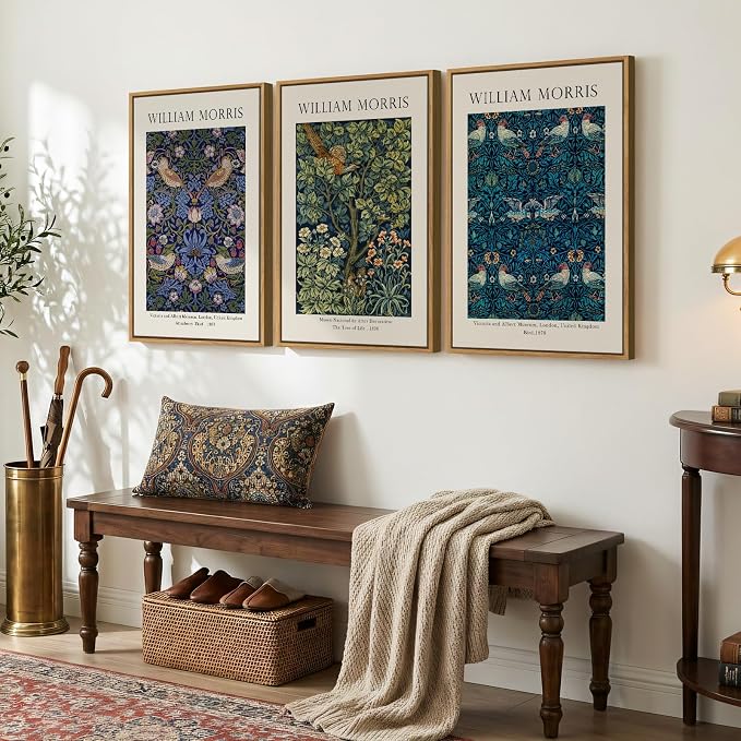 Large Framed Vintage William Morris Wall Art - Image 3