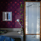FLFK Gothic Peel and Stick Wallpaper Dark Red Wallpaper 16" x 384" Vinyl - Image 5