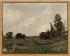 InSimSea Framed Canvas Wall Art, Vintage Landscape Art by InSimSeaArt