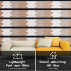 WoveN SounD Brick Acoustic Wall Panels Seamless Visual, High Density, Sound - Image 7
