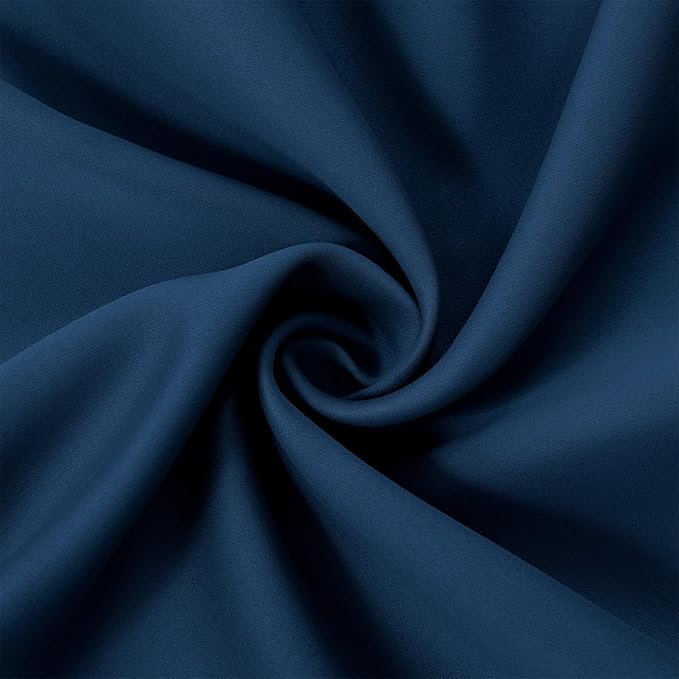 LEMOMO Navy Blue Thermal Blackout Curtains/38 x 63 Inch/Set of 2 Panels Room - Image 5