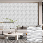Heikki 30 Pack 3D Wall Panel for Interior Wall Décor, PVC Flower Textured Wall by YourBestChoices
