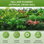 Grass Wall Panels 12 Pack 20"x20", Artificial Hedge Greenery Wall Backdrop - Image 4