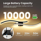 Battery Operated Wall Sconces Set of Two, 10000mAh Rechargeable Modern Wall - Image 2