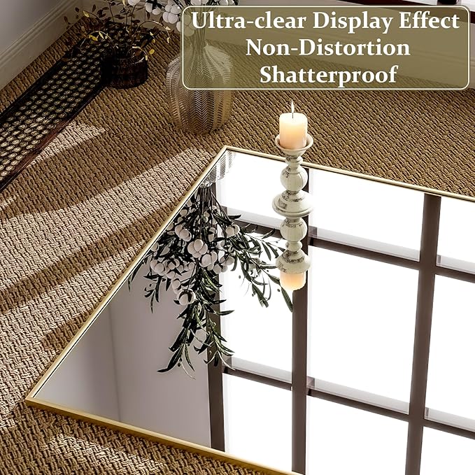 GLSLAND 71"x31" Full Length Mirror Extra Large Hanging or Leaning Rectangle - Image 4