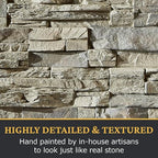AZ Faux High-Density Polyurethane Faux Stone Interlocking Right Endcap - Image 6
