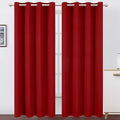 LEMOMO Red Curtains 52 x 84 Inch Long/Blackout Curtains Set of 2 Panels/Room by Lemomo