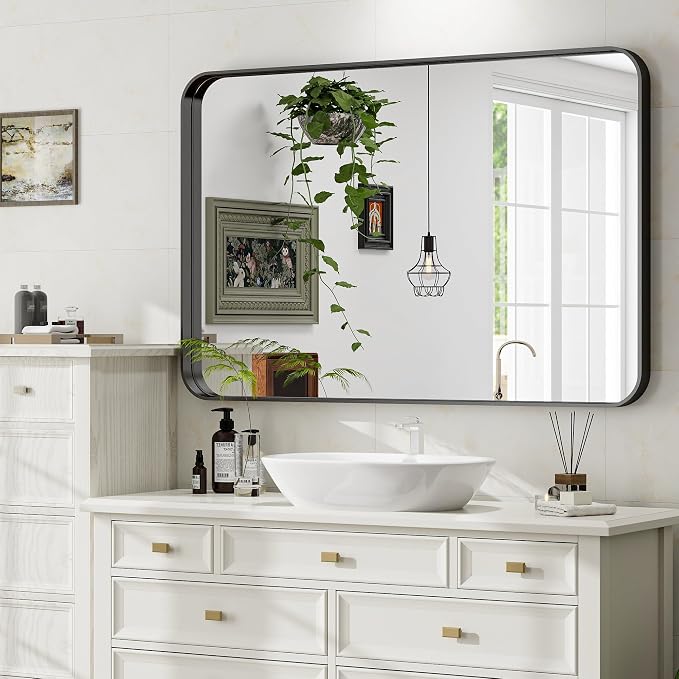 Easly 30"x40" Black Bathroom Mirror - Image 7
