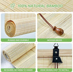 Bamboo Blinds for Interior Windows 36 Wide - Image 3