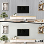 Wood Slat Acoustic Panels, 4 Pack 94.5"x7.9" 3D Wall Panels, Modern Fluted - Image 4