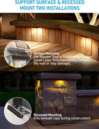 LEONLITE 8-Pack 7 Inch LED Hardscape Lighting, Update Retaining Wall Lights - Image 3