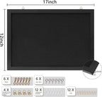 DAHAPYBOO Cork Board with Linen Black 2Pack, Bulletin Board 17"x12", Corkboards - Image 2