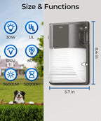 CINOTON 30W LED Wall Pack Light - Image 5