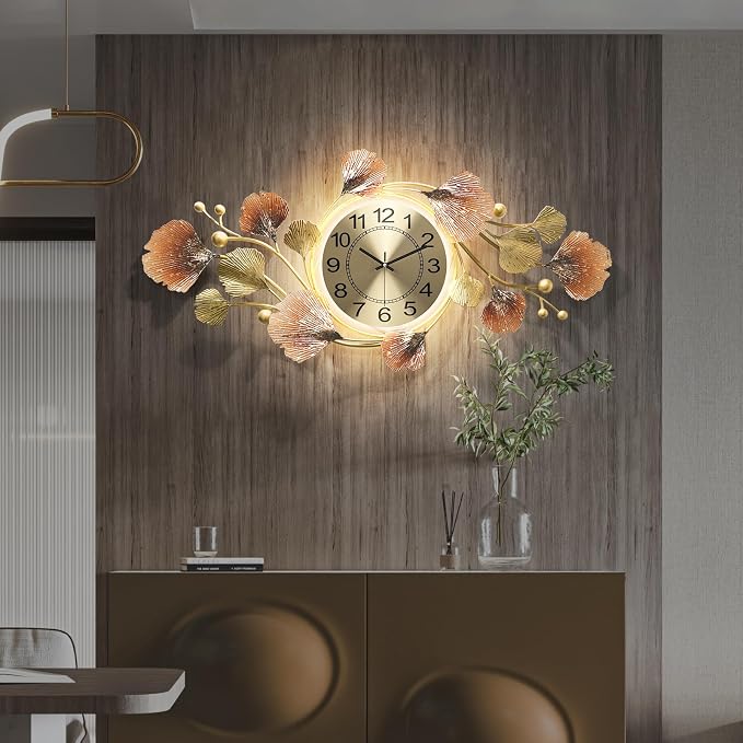 Large Wall Clocks for Living Room Decor by HEBOIXHOMEDECOR