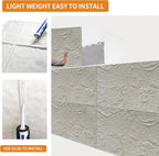 3D Faux Stone Wall Panels, Lightweight & Waterproof Accent Marble Stone Skin - Image 4