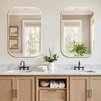 FICTOR Bathroom Vanity Mirror for Wall, 2 Pack 24" x 36" Rectangle Bathroom - Image 3