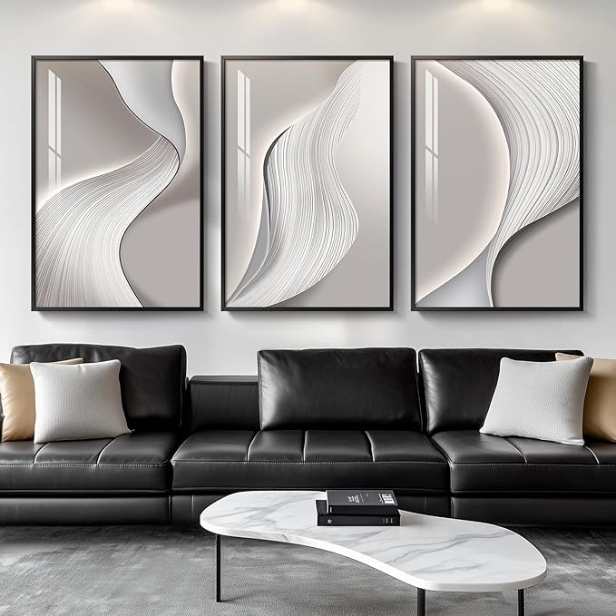 Large Framed Modern Abstract Wall Art by Cuspin
