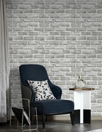Guvana Grey Brick Wallpaper Peel and Stick Wallpaper 3D Brick Contact Paper - Image 8