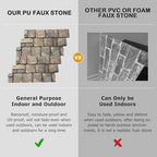 ROOMTEC 3-Packs Faux Stone Wall Covering Panels - Image 6