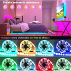 Tenmiro Led Lights for Bedroom 100ft Music Sync Color Changing Strip Lights - Image 5