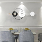 Large Wall Clock for Living Room, Modern Decorative Silent Battery Operated by HEBOIXHOMEDECOR