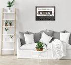 Inspirational Office Canvas Wall Art Picture Vintage Cassett Tape Prints Make - Image 4