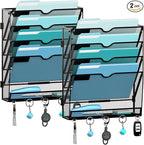 2 Pack 5 Tier Wall File Organizer by JMHUD