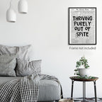 noxozoqm Black And White Newspaper Poster Fashion Fun Motivational Quote Wall - Image 5