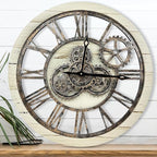 The B-Style Large Wall Clock 24 inch Moving Gear Wall Clock Oversized Vintage by TheB-StyleTB
