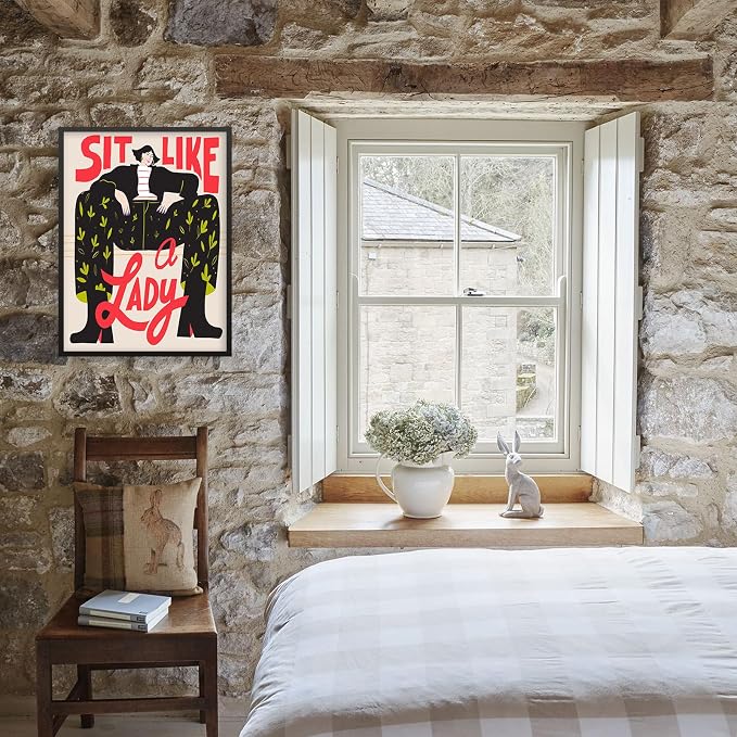 Funky Feminist Wall Art Vintage Trendy Equal Rights Canvas Poster 16x24 inch - Image 5