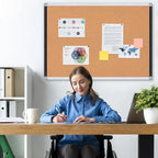Large Cork Bulletin Board 36" x 48", 4 x 3 Office Board - Image 2