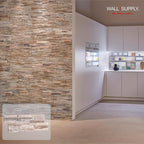 Wall!Supply 3D Wall Panels – Reclaimed Whitewash Asian Teak Wood – Home Decor - Image 2