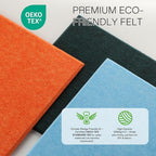 MaxGear Large Cork Board for Wall 36" x 24", 6 Pack Felt Wall Tiles - Image 2