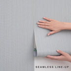 Blue Grasscloth Wallpaper Peel and Stick Fabric Linen Textured 24"x394" Classic - Image 3