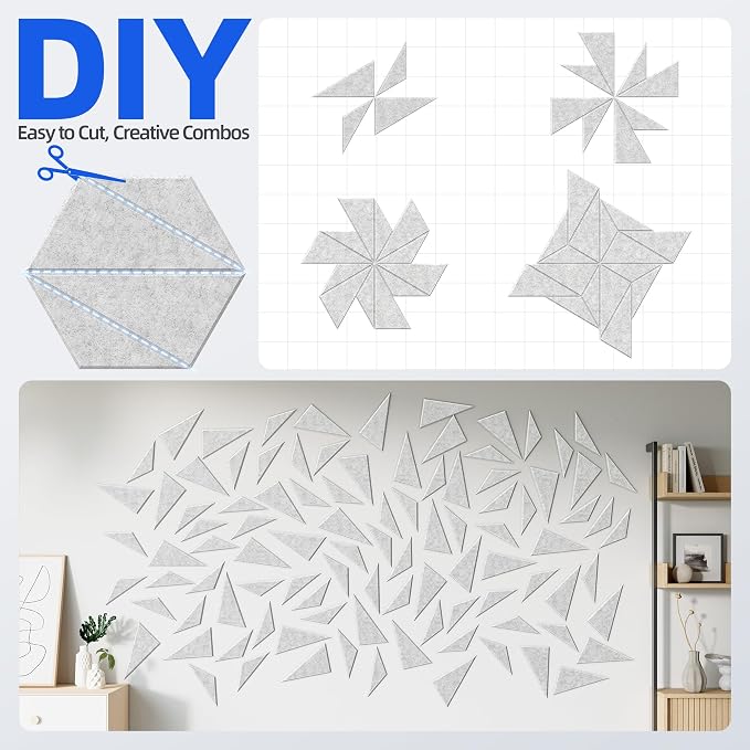 12 Pack Acoustic Panels with Self-Adhesive 12"X10"X0.4" Sound Proof Foam Panels - Image 4