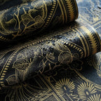 Erfoni Black and Gold Wallpaper Vintage Peel and Stick Wallpaper Special - Image 2