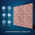 Velvet 3d wall panels for Interior wall Decor peel and stick, Soundproof - Image 6