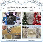 COKAOBE Yellow Shimmer Wall Backdrop 24PCS Sequins Backdrop Decoration Panels - Image 4
