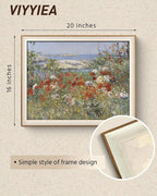VIYYIEA Framed Wall Art for Living Room, Garden Canvas Prints, Vintage Home - Image 3