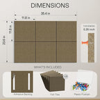 MaxGear Large Cork Board for Wall 36" x 24", Espresso Bulletin Board, 6 Pack - Image 3