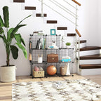 C&AHOME Wire Cube Storage, 8-Cube Organizer Metal C Grids Storage, Storage Bins - Image 4
