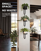 Bamworld Hanging Planters for Indoor Plants Wall Plant Holder Plant Hanger - Image 5
