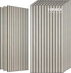 TO-TH Wood-Look Acoustic Wall Panels, 10 Pack 47.2” x 23.6” Sound Panels by TO-TH